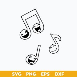 cocomelon music note outline svg, cocomelon vector, cocomelon svg, png dxf eps file