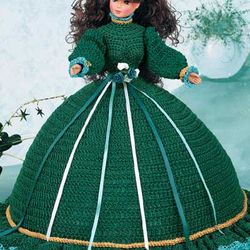 Vintage Crochet Pattern PDF, Pillow Doll Dress Crochet Patterns Download PDF, Barbie Clothes, Clothes Fashion Doll