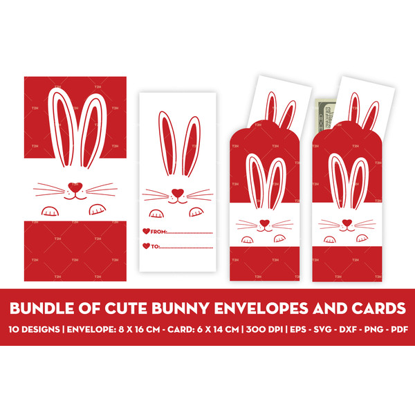 Bundle of cute bunny envelopes and cards cover 2.jpg
