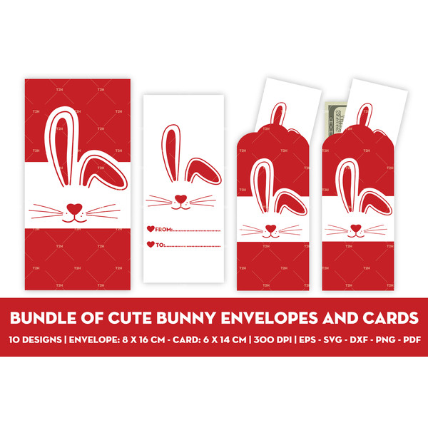 Bundle of cute bunny envelopes and cards cover 4.jpg