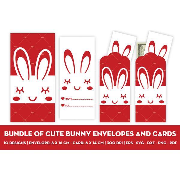 Bundle of cute bunny envelopes and cards cover 20.jpg