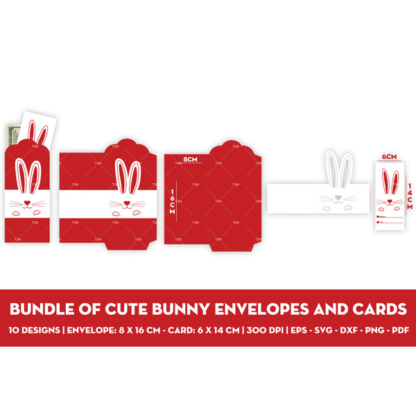 Bundle of cute bunny envelopes and cards cover 3.jpg