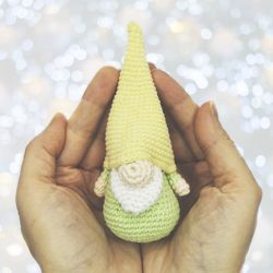 Easter gnome toy, summer gnome decor, mini gnome doll, gnome gift for her