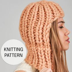 balaclava made of merino wool pattern