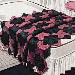 Vintage Crochet Pattern PDF, Caprice Afghan, Blanket, Throw, Lapghan, Bedspread, Bed Cover Crochet Pattern, PDF Pattern
