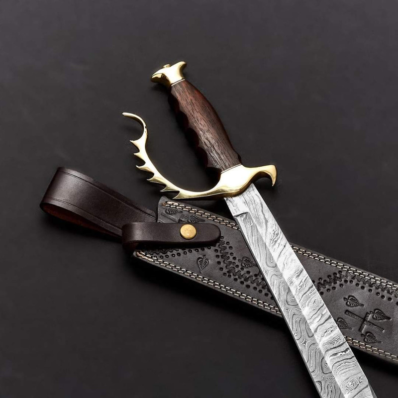 Buy Damascus Steel Hunting Knife