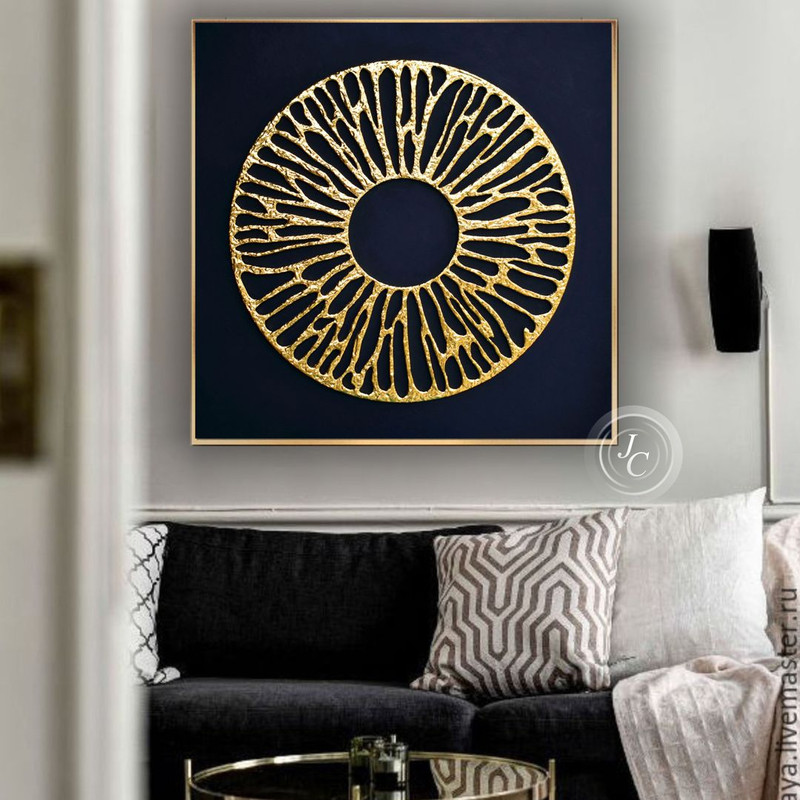 Abstract-original-wall-art-black-living-room-decor-modern-textured-painting-above-couch-decor