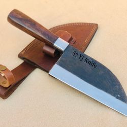 Custom Hand Forged, High Carbon Steel 13 Inches Cleaver Knife, Chef Chopper, Edc Knife, Kitchen Knife With Sheath