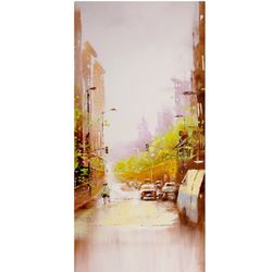 New York Painting "SUN AFTER RAIN" Original Oil Painting on Canvas, Modern Oversize Painting by "Walperion Paintings"