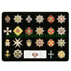 Orders of the Russian Empire. A set of badges and orders. 22 pieces. Modern reproductions