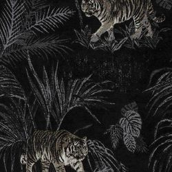 Tiger Fabric, Upholstery Fabric, Bengal Tiger Fabric, Safari Fabric, Velvet Fabric, Fabric with Tigers