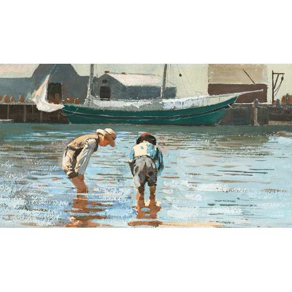 Boys Wading  by Winslow Homer Samsung Frame TV.png