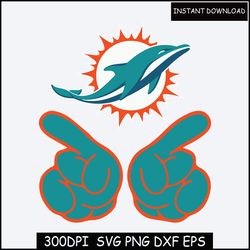 Dolphins Football Svg,png Instant Download