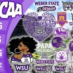 Weber State Wildcats SVG bundle , NCAA svg, NCAA bundle svg eps dxf png,digital Download ,Instant Download