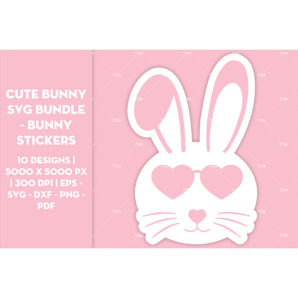Cute bunny SVG bundle - Bunny stickers cover 8.jpg