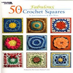 Digital Vintage Book Fabulous Crochet Squares