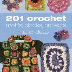 Digital Vintage Book 201 Crochet Motifs