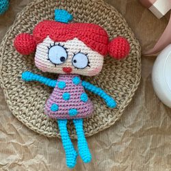 crochet pattern doll girl clothes amigurumi toy crazy funny little doll diy small gift for child pattern doll entertaini