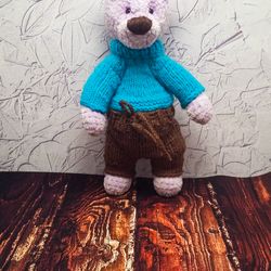 Crochet PATTERN bear, Amigurumi tutorial PDF in English, amigurumi handmade children's gift for the Christmas gift