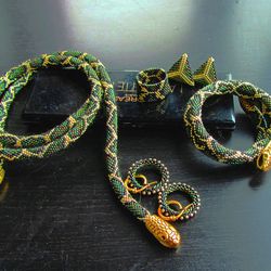 Green Snake-2 Jewelry Set