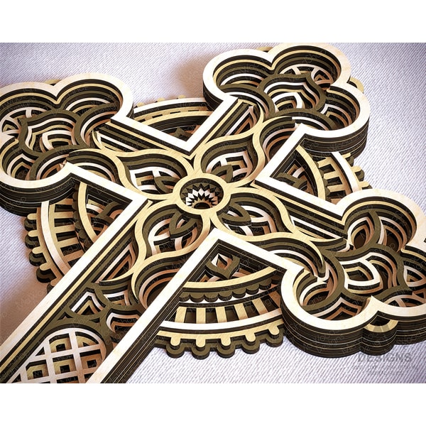 Cross Rails Svg Layered Cross SVG, 3d svg Cross, Cricut Cross svg files, Las | Inspire ...