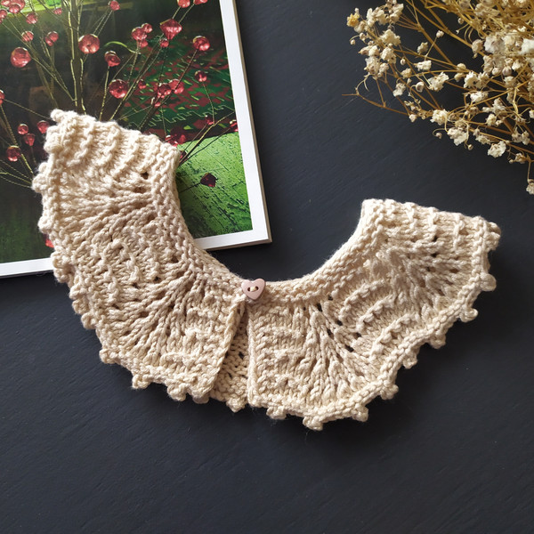Knitted-openwork-collar-for-girls-3