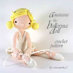 Doll Pattern Crochet Ballerina Doll Amigurumi Pattern