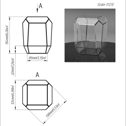 project 199. stained glass printable pattern. brillant3d