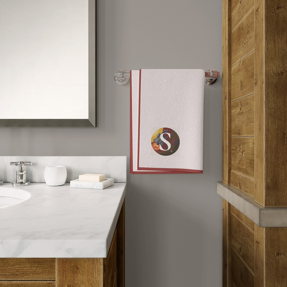 8 Letter S Space galaxy Monogram bright color modern style cross stitch digital pattern for home decor and gift.jpg