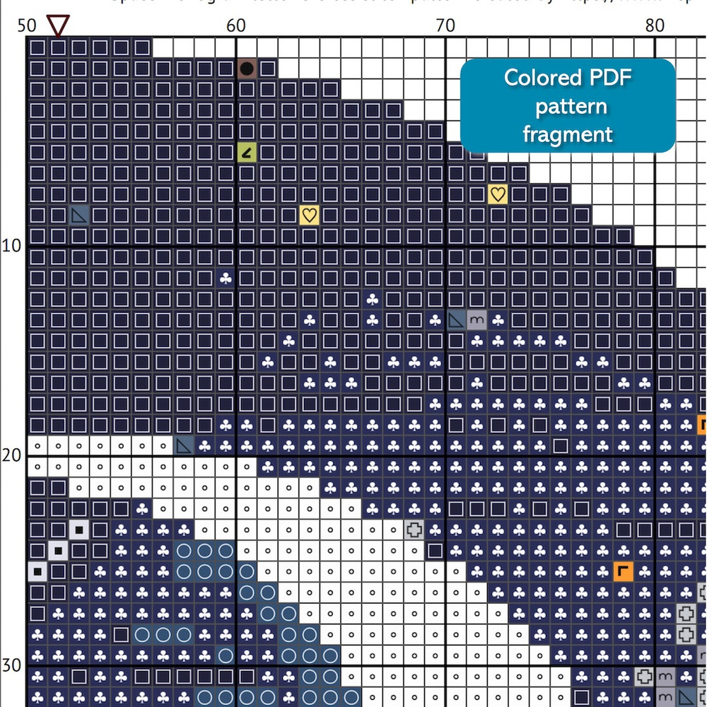 3 Letter O Space galaxy Monogram bright color modern style cross stitch digital pattern for home decor and gift.jpg