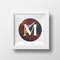 1 Letter M Space galaxy Monogram bright color modern style cross stitch digital pattern for home decor and gift.jpg
