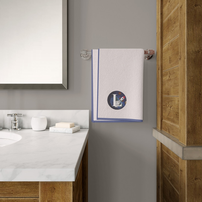 8 Letter L Space galaxy Monogram bright color modern style cross stitch digital pattern for home decor and gift.jpg