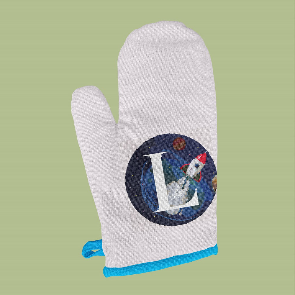 9 Letter L Space galaxy Monogram bright color modern style cross stitch digital pattern for home decor and gift.jpg