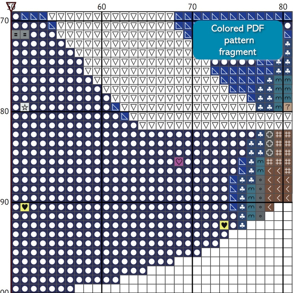 3 Letter K Space galaxy Monogram bright color modern style cross stitch digital pattern for home decor and gift.jpg