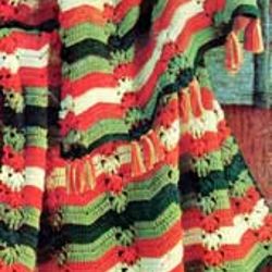 Vintage Crochet Pattern PDF, Crochet Blanket Pattern, Crochet Afghan Pattern, Crocheted Striped Afghan Pattern