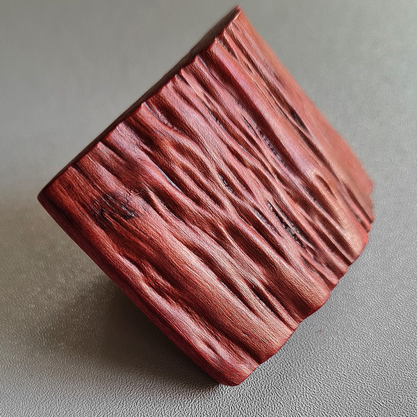 red wooden ring