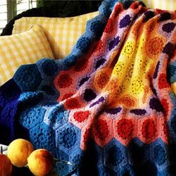 Vintage Crochet Pattern PDF, Galaxy Blanket Crochet Pattern, Blanket, Throw, Bedspread, Crochet Pattern PDF