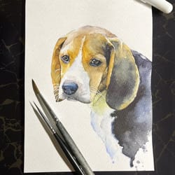 custom watercolor from terri m.