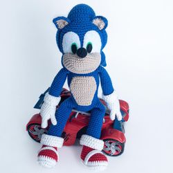 crochet pattern sonic from the movie. digital download - pdf. diy amigurumi toy tutorial. pattern in english portuguese