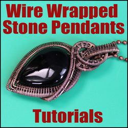 Wire Wrapped Stone Pendant tutorial.