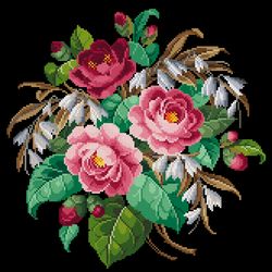 200324 camellias and snowdrops