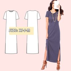 phoebe basic women dress long xs s m