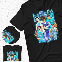 lamelo ball bootleg t-shirt | 90s retro rap tee | back t-shirt | hip hop | bootleg rap tee | vintage 90s rap tee