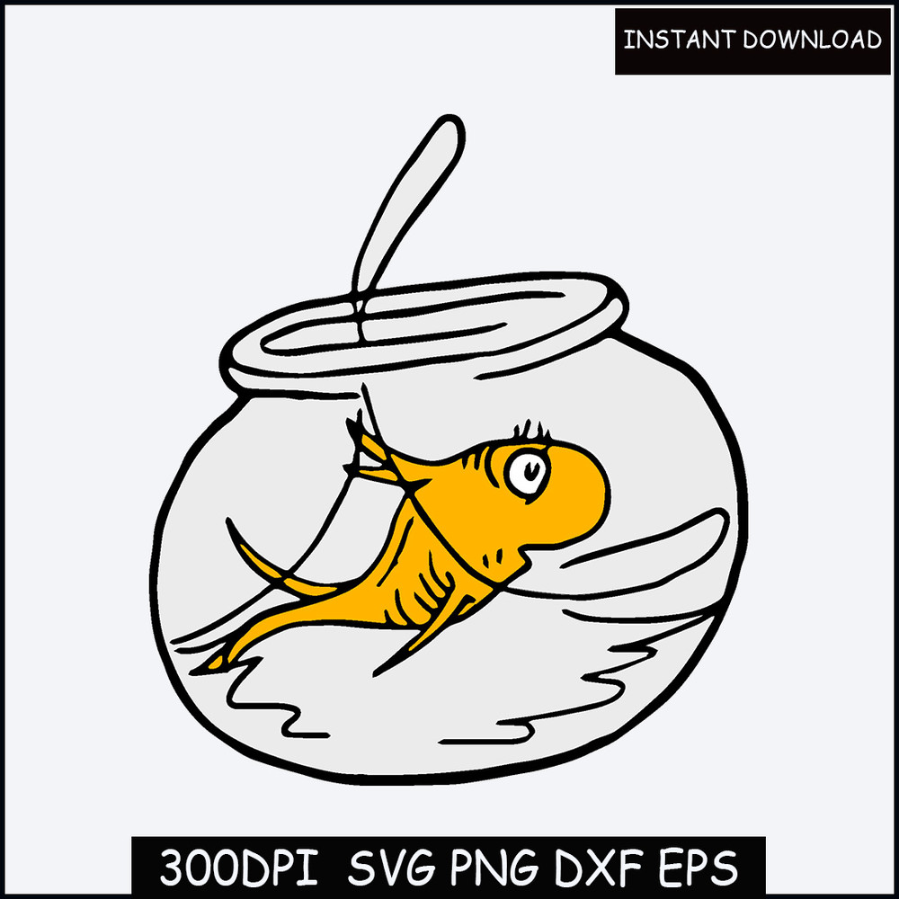 One Fish Two Fish Red Fish Blue Fish SVG , Dr cat hat SVG , funny quotes ,svg files for cricut.jpg