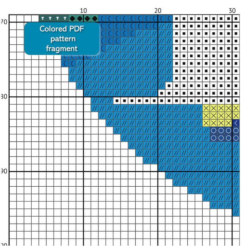 3 Letter H Space galaxy Monogram bright color modern style cross stitch digital pattern for home decor and gift.jpg