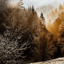 sunrise in the mountains samsung frame tv