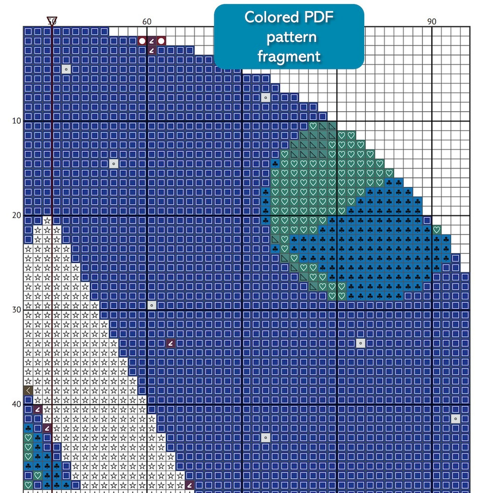 3 Letter A Space galaxy Monogram bright color modern style cross stitch digital pattern for home decor and gift.jpg