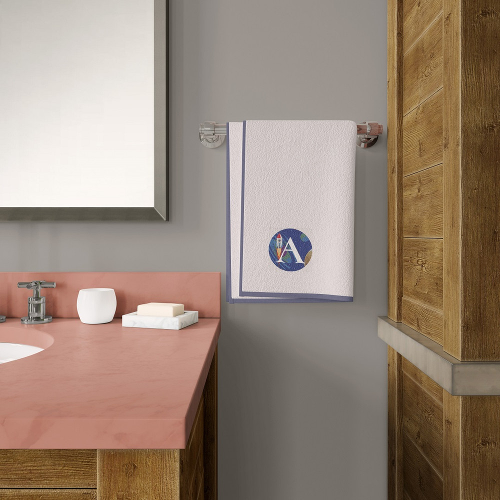 8 Letter A Space galaxy Monogram bright color modern style cross stitch digital pattern for home decor and gift.jpg