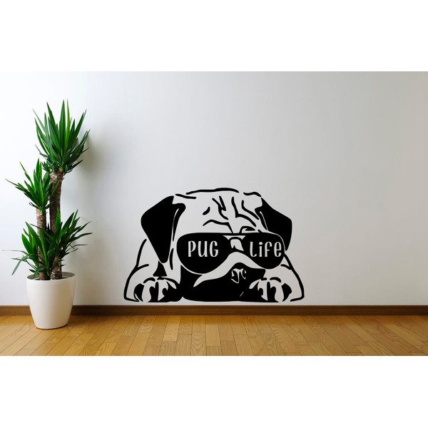 pug-life-sticker-cute-pug-dog