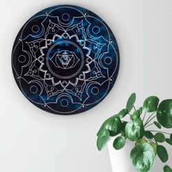 Mandala Ajna chakra Symbolic zen art Spiritual sacred geometry painting